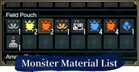Storage size for Materials — Monster Hunter Now Help Center.